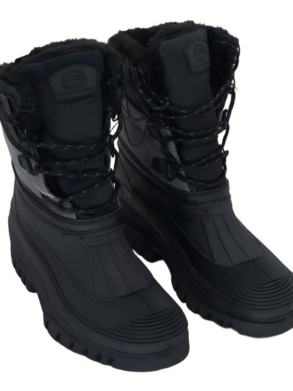 Polar Range Men's Peak Cold Weather Snow Boots Black US 10